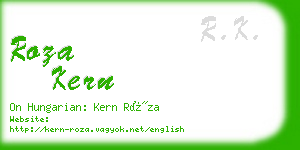 roza kern business card